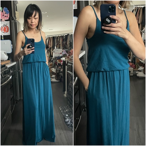 Dresses & Skirts - Boho Minimalist Cami Pocket Maxi Dress